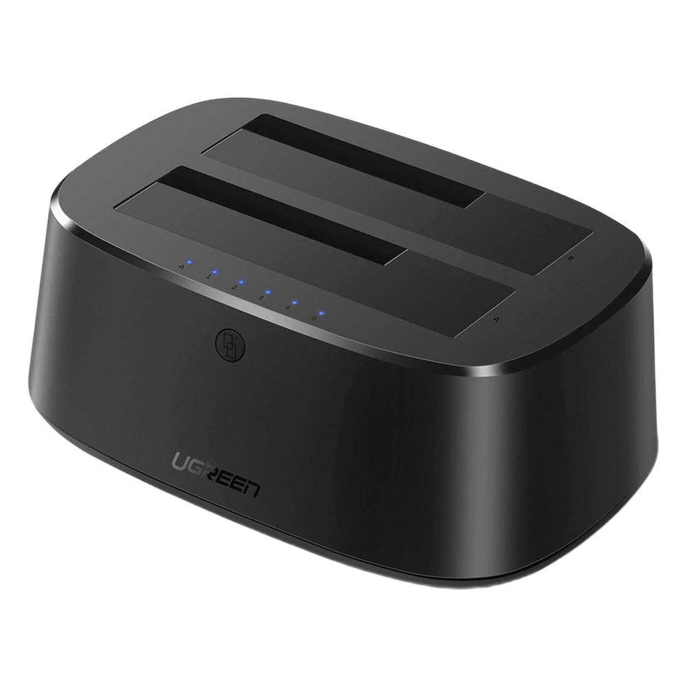 [50854] Base USB 3.0 para Disco Duro de Doble Bahía UGREEN 50854 – Cable USB 1M