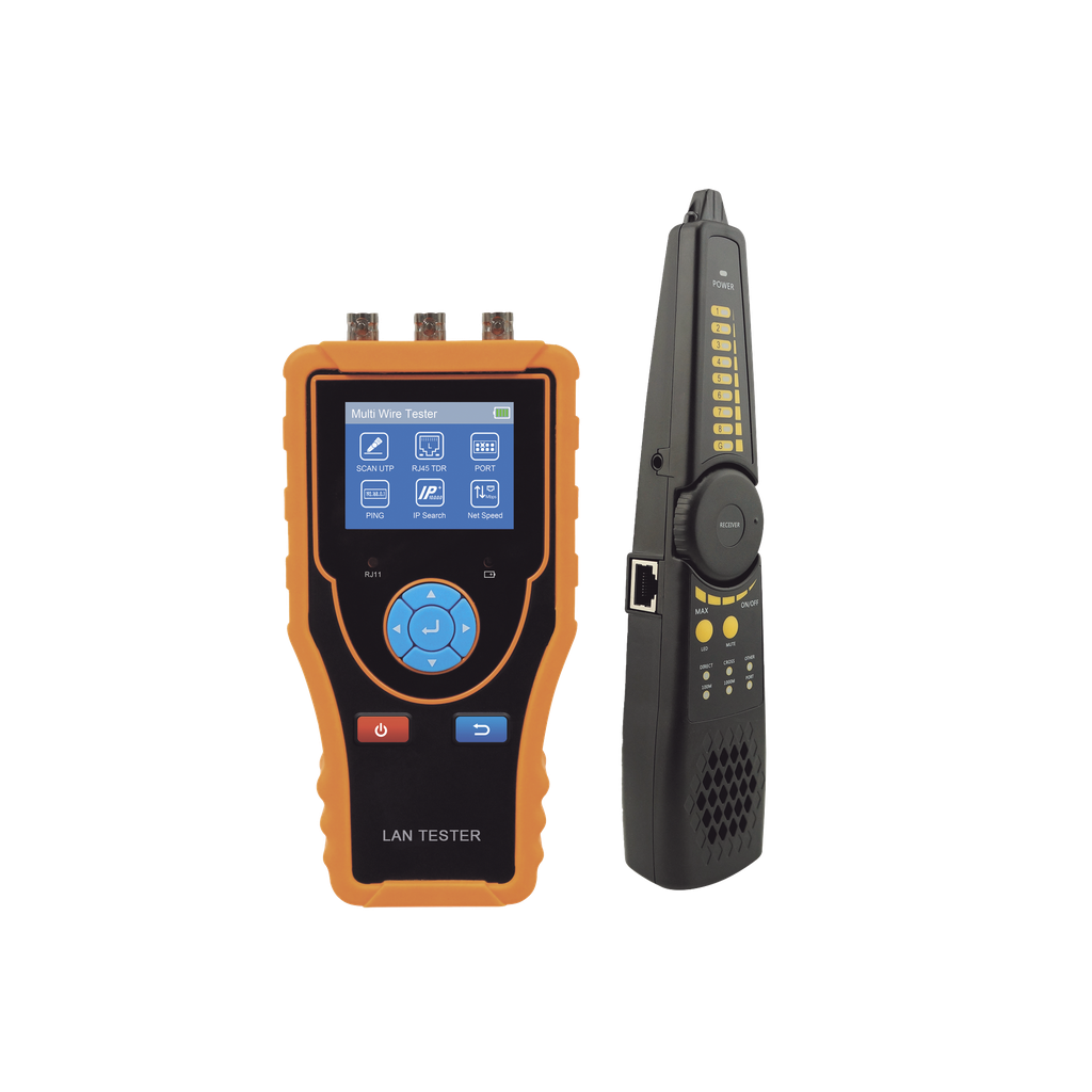 Probador De Red Y Probador De Cables Con Sonda De Rastreo De Cables / Pantalla TFT-LCD de 2.4 pulgadas / Medidor de nivel de video coaxial HD, puede detectar el valor m√°ximo de la se√±al TVI/CVI/AHD/CVBS, el valor SYNC y el valor de r√°