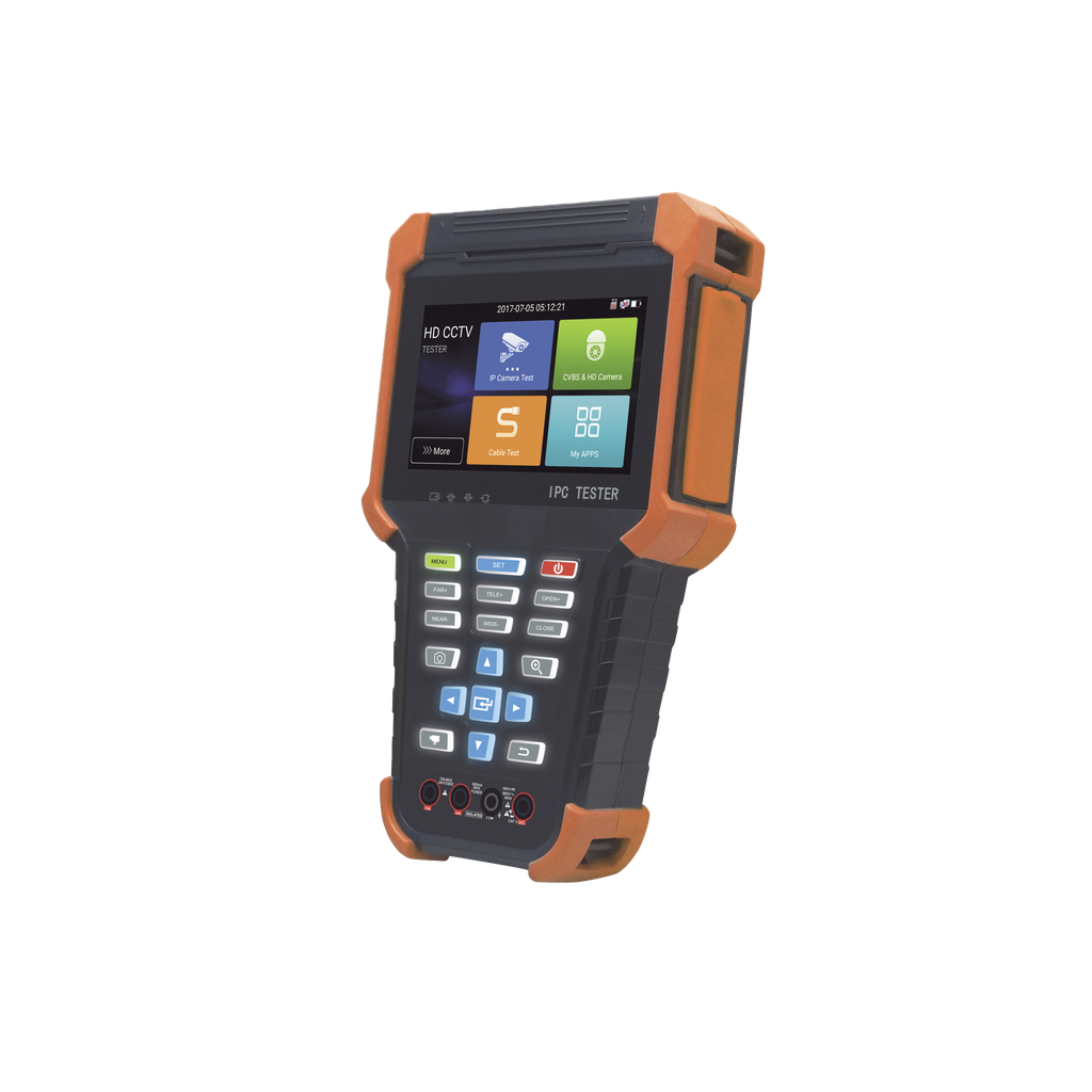 Tester de video de 7‚Äù / Prueba de camara analogica / Prueba de camara IP, soporte 4K, H.264 y H.265 / TVI de 8 MP, CVI de 8 MP, AHD de 8 MP / Multimetro digital / Entrada HDMI