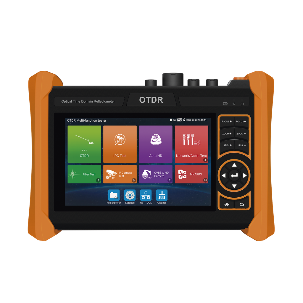 Tester Profesional OTDR y Video | Fibra √ìptica | C√°maras IP | Cableado y Redes| Pantalla 5.4" T√°ctil | Soporta 4K/8K | HDMI/VGA | Medidor Potencia √ìptica | Alcance 150KM | Localizador Fallos VFL | PoE Integrado | WiFi | In