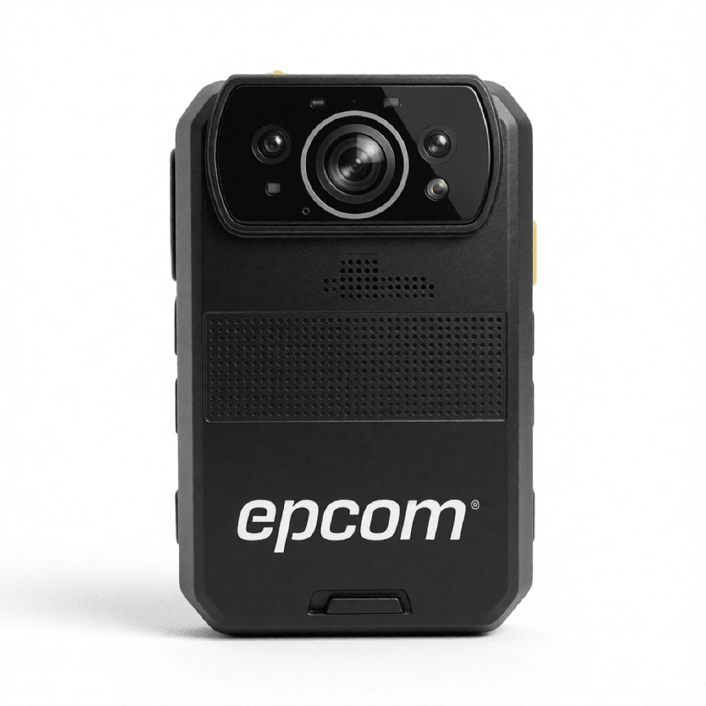 Body Camera para Seguridad / Video 4K / GPS Interconstruido / Conexión 4G-LTE / WiFi / Bluetooth / Sistema Basado en Android / Exterior IP66 - EPCOM XMR-R3