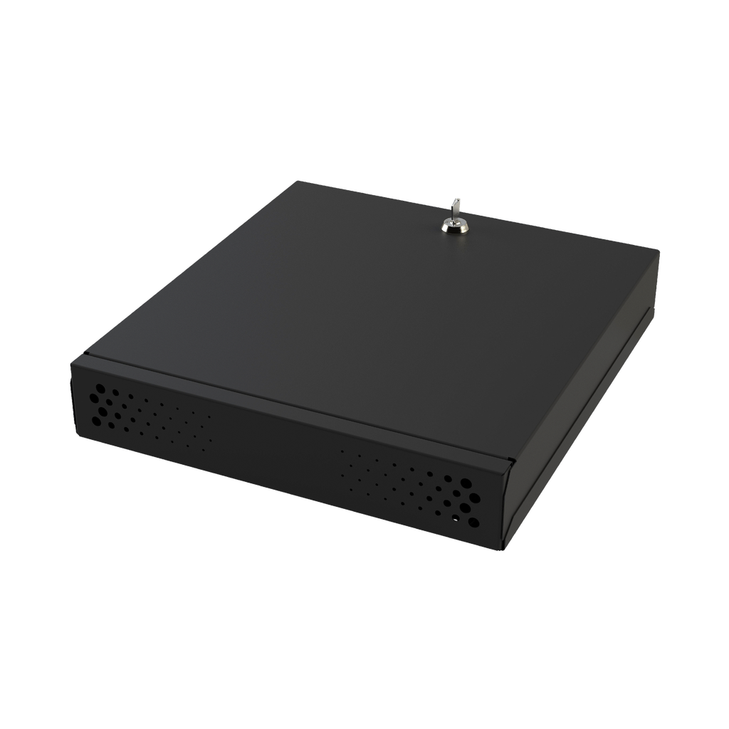 Gabinete Metálico de Seguridad para DVR/NVR, Ancho 396 mm x 78 mm de Alto x - EPCOM INDUSTRIAL GABVID1R3