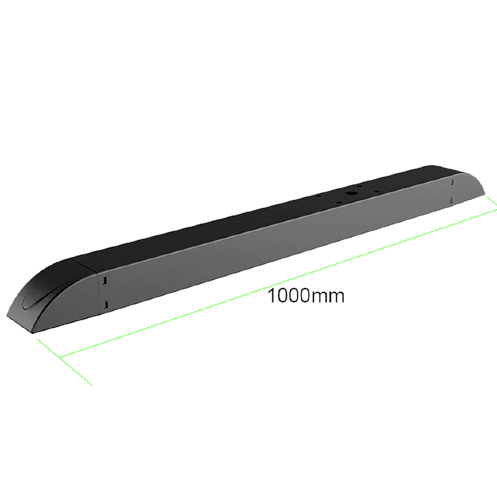 [SDJH128] Soporte Estructural para  Videowall con motaje en Piso | Perfil Rectangular  de 1m|  Diametro de los orificios 20 mm  Post Support 76.5 mm |Incluye Herramientas Allen| 4 Agujeros Pasantes M8