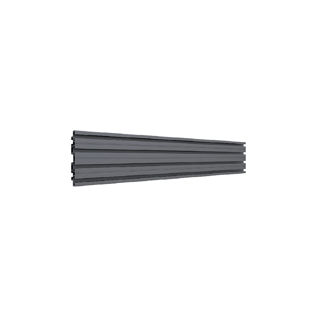 Accesorio_ Riel de Aluminio con Longitud 1750 mm | Ancho 120 mm|  Espesor 9 mm | Incluye Tapas y Tornillos | Compatible con estructura para Videowall | DiseÒo Modular