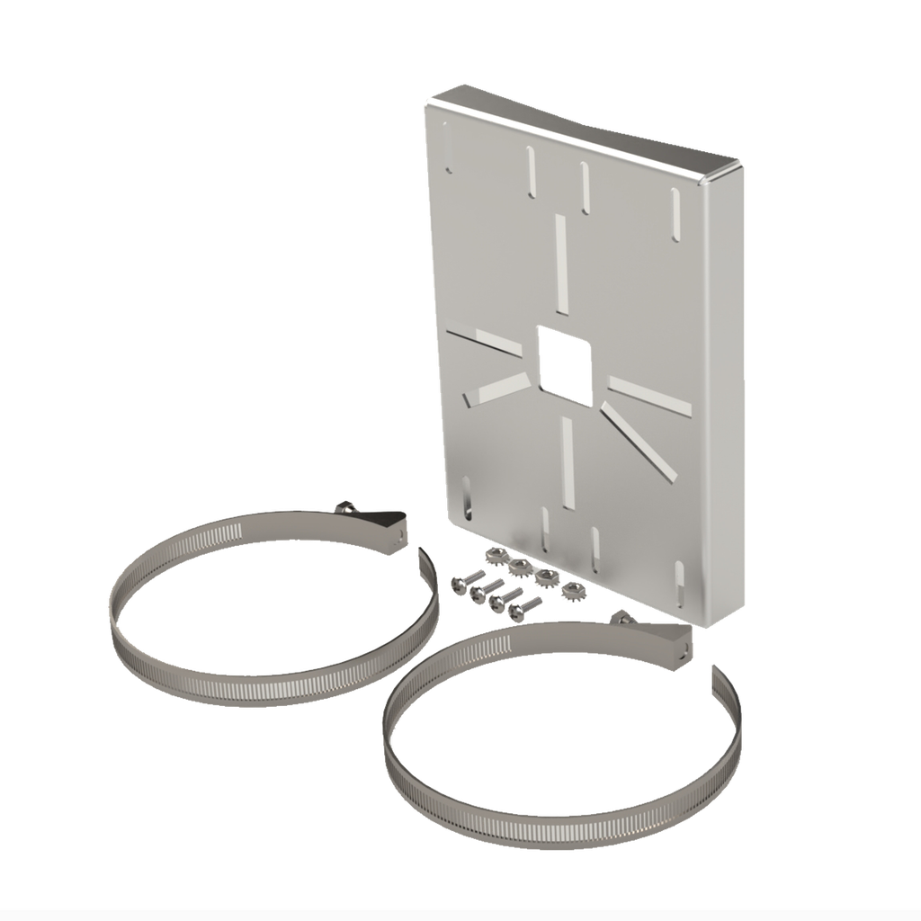 Montaje universal galvanizado para instalación de cámaras en poste 2" a 5" color gris galvanizado - EPCOM INDUSTRIAL SYS-PM-01V3