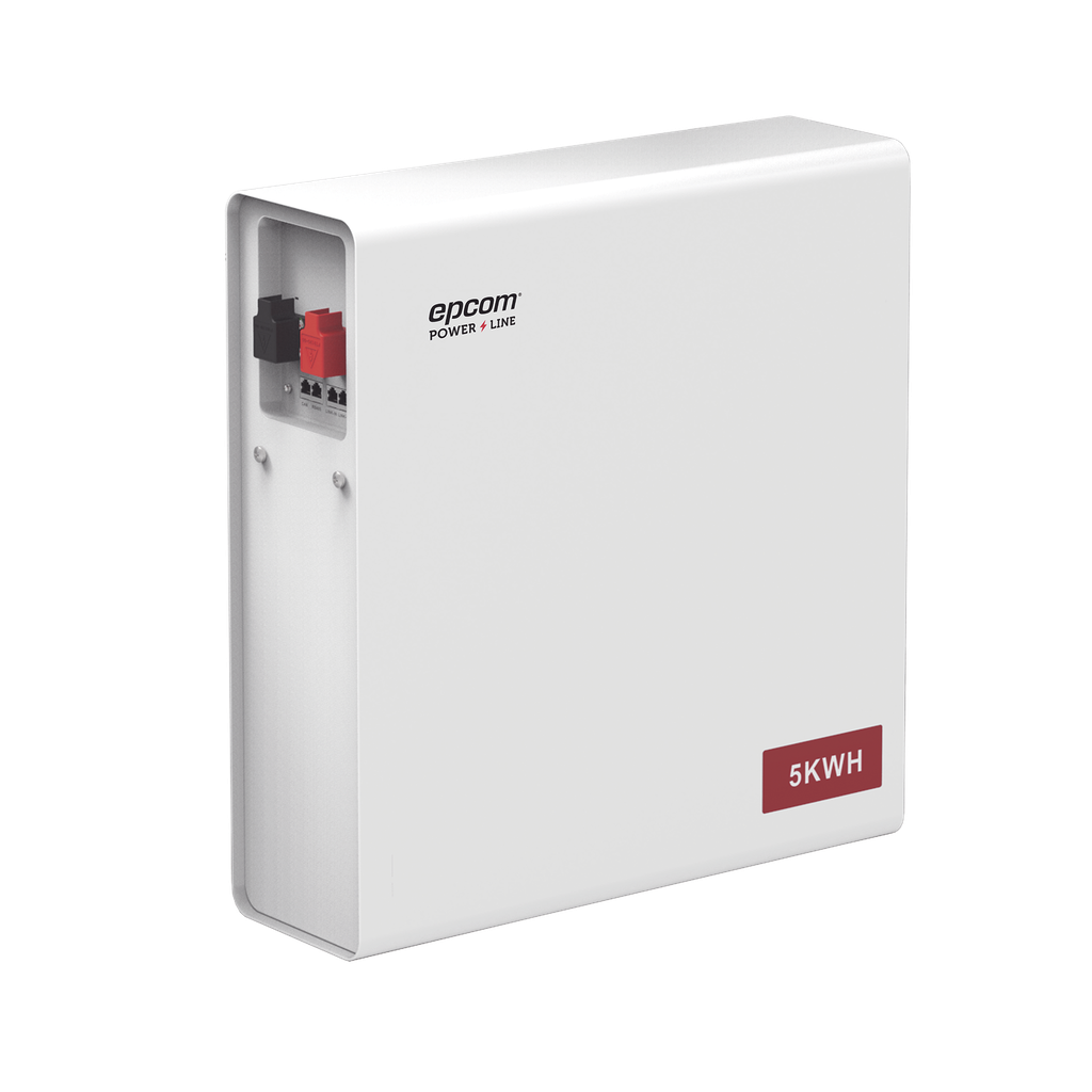 Bateria de Litio Hierro Fosfato (LiFePO4)  de 5 Kwh, 51.2 Vcc, 100 Ah, Outdoor, Instalacion a pared
