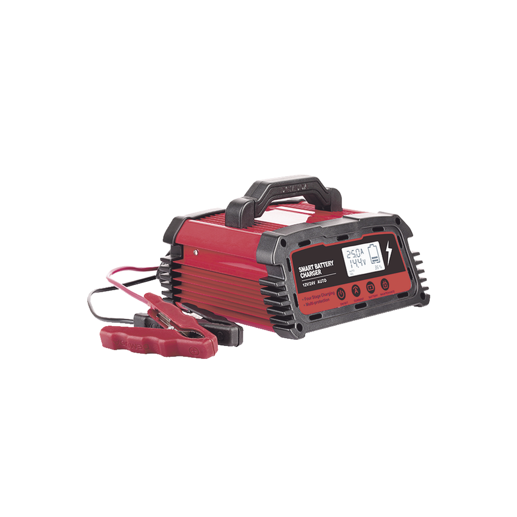 Cargador de Baterías / 12 o 24 Vcc / hasta 250 Ah / 25 A / Display LCD - EPCOM POWERLINE CHR-250