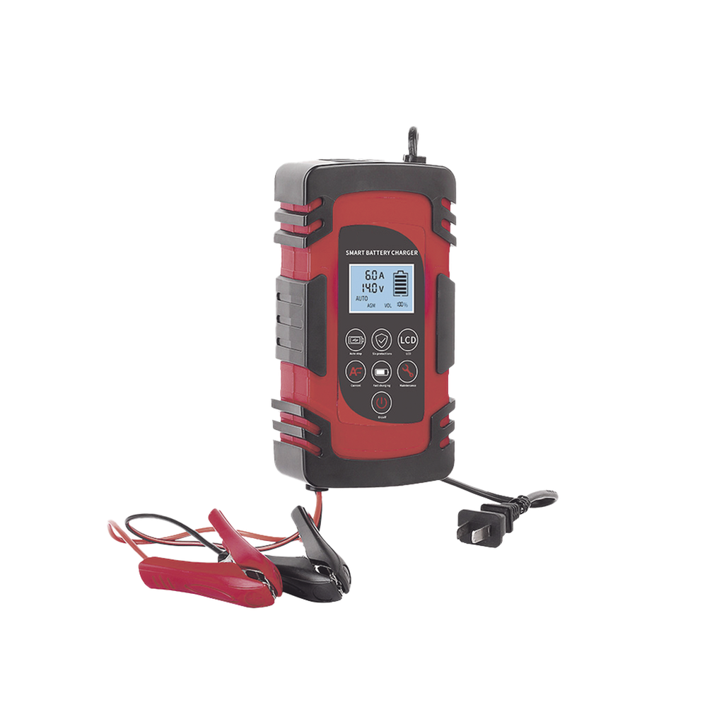 Cargador de Baterías / 12 o 24 Vcc / hasta 40 Ah / 2, 4 o 6 A / Display LCD - EPCOM POWERLINE CHR-80