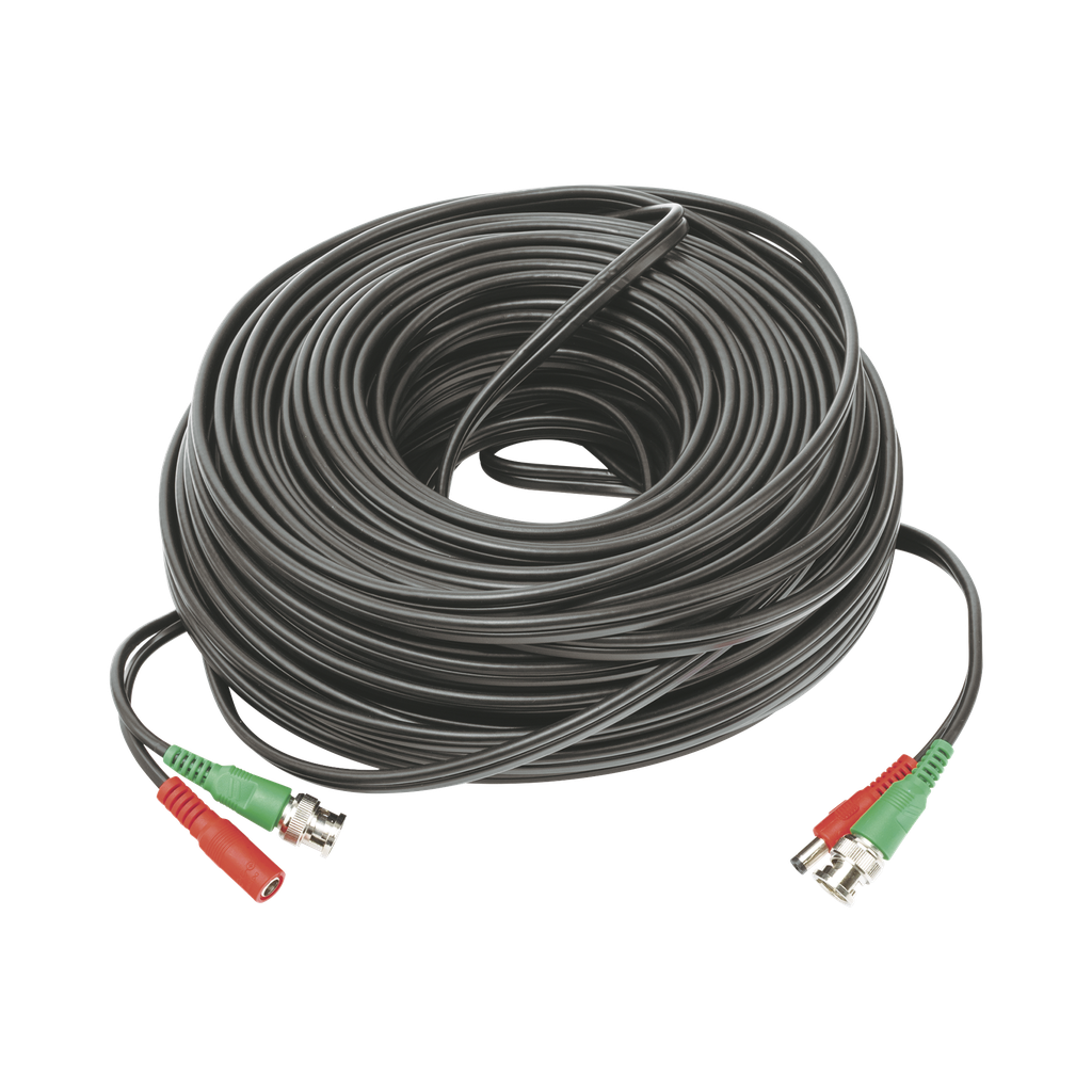 Cable Coaxial (BNC RG59) + Alimentación / SIAMES / 50 Metros (164 Pies) / 100% COBRE / Para Cámaras 4K / Uso Interior y Exterior - EPCOM POWERLINE DIY-50M-HD