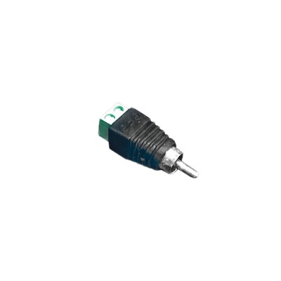 Adaptador RCA Macho Tipo Jack Polarizado / Terminales Tipo Tornillo / Polarizado (+/-) / Recomendado para Video y Audio en Sistemas de Video Vigilancia a 2 Hilos - EPCOM POWERLINE JR-R591