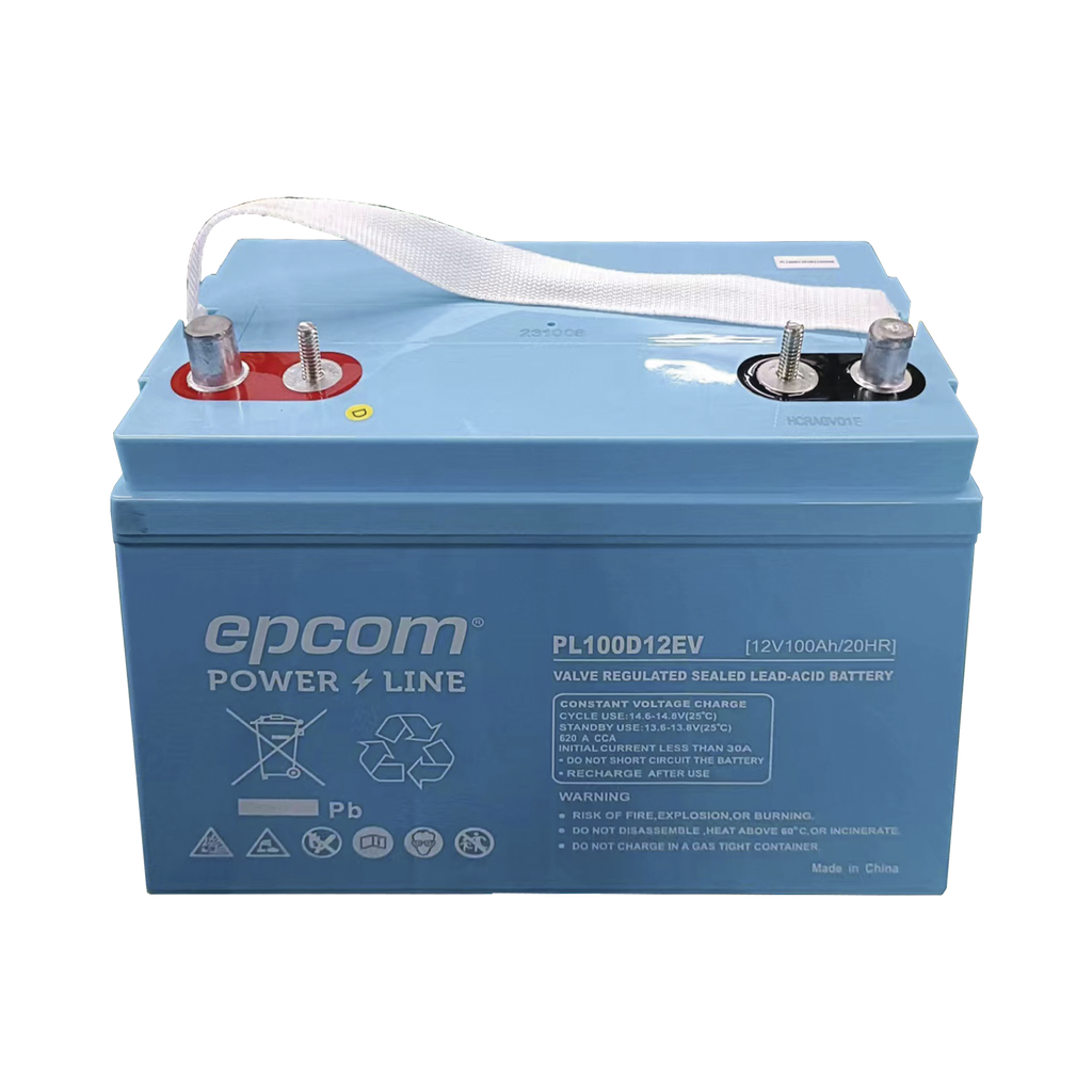 Bateria Marina de  Ciclo Profundo 12V@100Ah, AGM-VRLA Terminal F22, 620A CCA/  Lanchas/ Autos Electricos /Carritos Golf