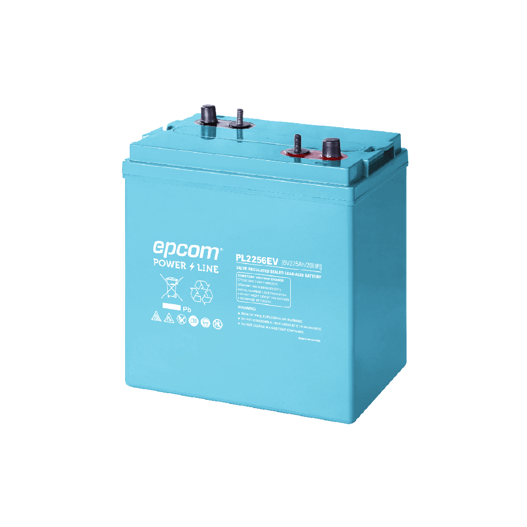 Bateria Marina de  Ciclo Profundo 6V@225Ah, AGM-VRLA Terminal F22(m8), F14, 1035A CCA/  Montacargas. / Plataformas Genie /Maquina Jenny, Carritos de Golf