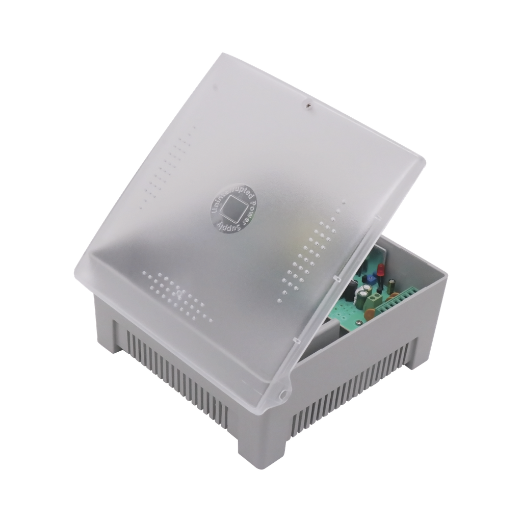 Fuente de Poder con Gabinete de 4 Salidas de 11 - 15 Vcc / 5 Amper / Voltaje de Entrada: 96 - 264 Vca / Soporta Protección contra Sobrecorriente de Salida, Protección contra Cortocircuito / Led Indicador - EPCOM POWERLINE PS12DC4P