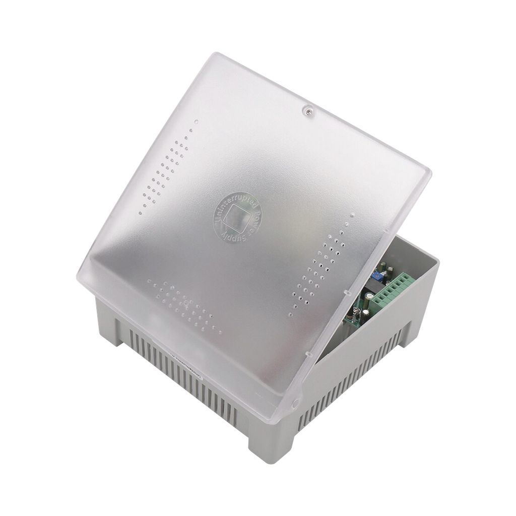 Fuente de Poder con Gabinete de 4 Salidas de 11 - 15 Vcc / 5 Amper / Soporta Batería de Respaldo / Voltaje de Entrada: 96 - 264 Vca / Soporta Protección contra Sobrecorriente de Salida, Protección contra Cortocircuito / - EPCOM POWERLINE PS12DC4PBK