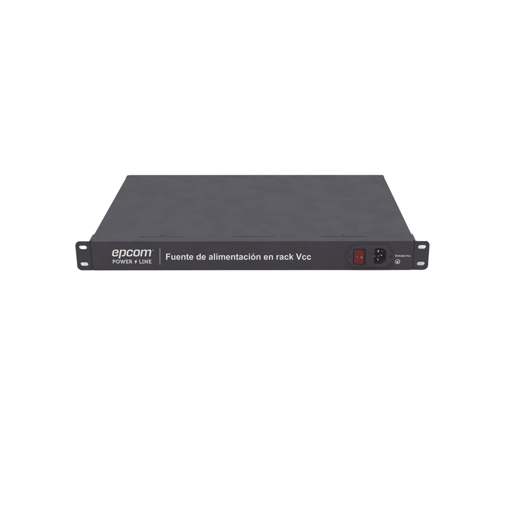 Fuente 12 Vcc / Industrial / tipo RACK / 20 Amperes / 16 salidas / 1.25 Amperes por salida administrada / 2.5 Amperes por salida máxima - EPCOM POWERLINE RK-12DC-20A