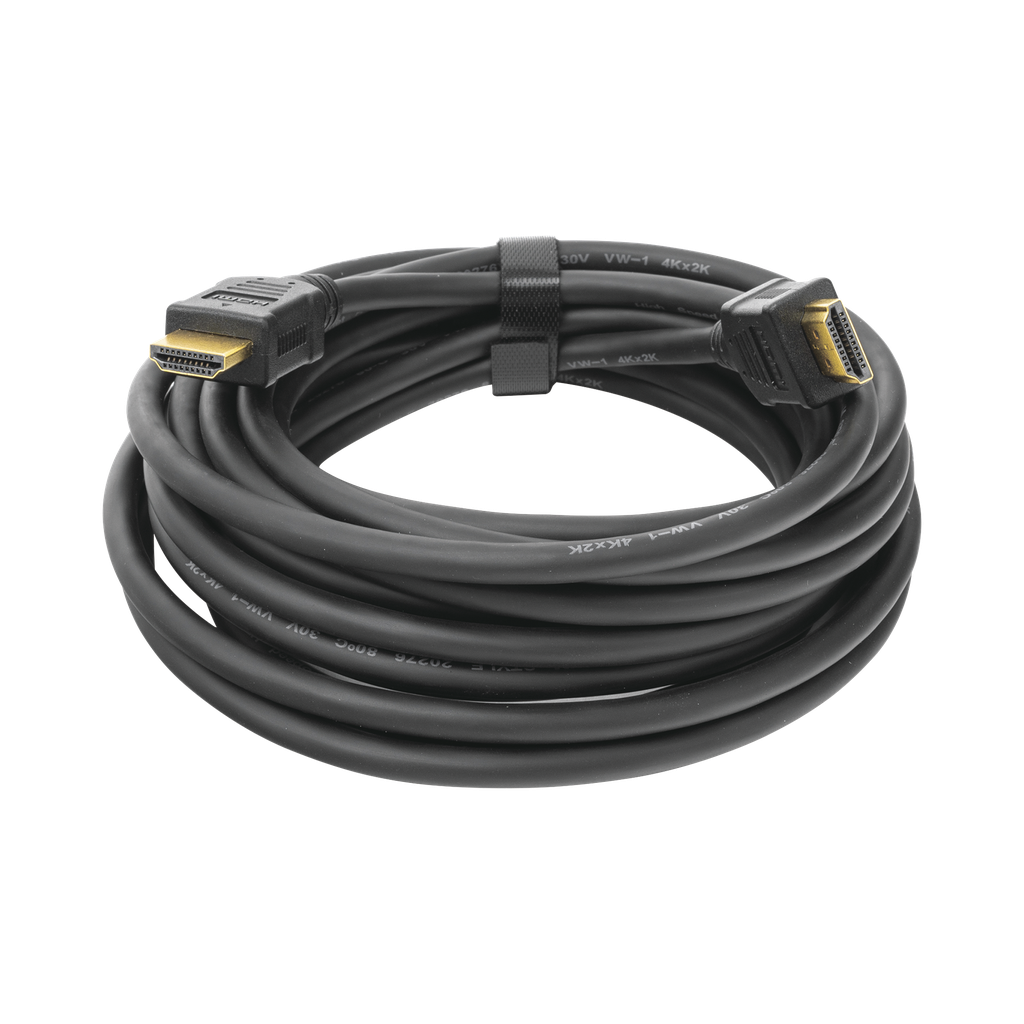 Cable HDMI de 5 Metros (16.40 pies) (High Speed) / Resolución 4K / Soporta Canal de Retorno de Audio (ARC)/ Soporta 3D / Blindado para Reducir Interferencia / Chapado en Oro / Alta Resistencia y Durabilidad. - EPCOM POWERLINE TT-HDMI-5M