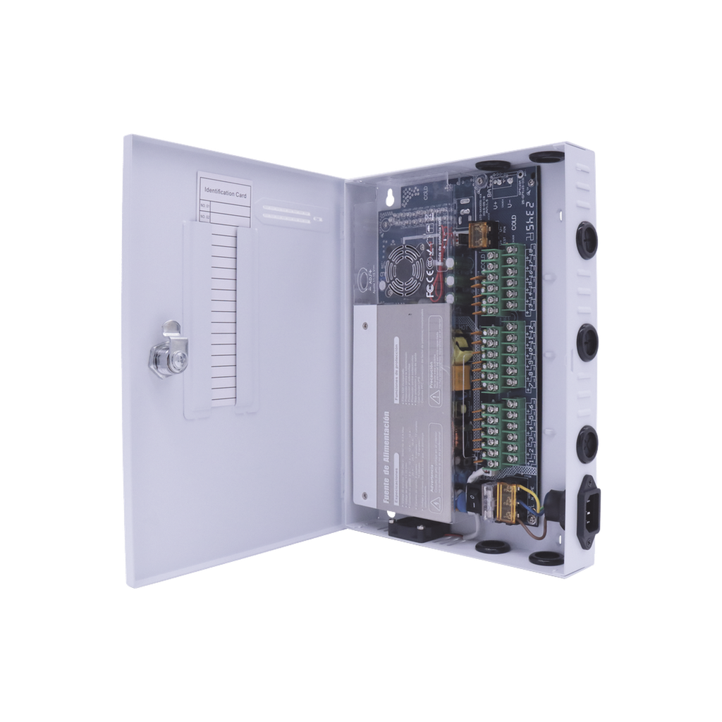 Fuente PREMIUM / 11-15 V / 18 canales / 30 A / Alta tecnología en seguridad / Doble ventilador / Hasta 1.85 Amperes por Salida / Filtro de Ruido por canal / Diseño de alta gama. - EPCOM POWERLINE XP18DC30UD