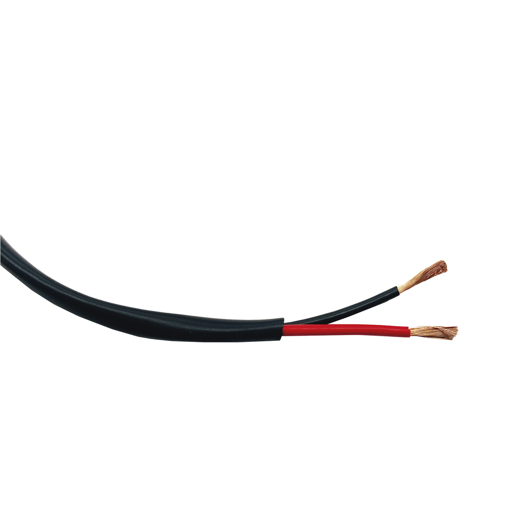 Bobina de 152 Metros (500 Pies) / 16AWG 2 Conductores / Cable Profesional de ALTA FIDELIDAD 100% Cobre / Exterior / Direct Burial / Color Negro / Para Aplicaciones de Audio, Control de Acceso y Automatización - EPCOM PROAUDIO EP-1602-EXT-500