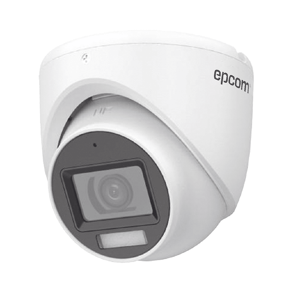 [Dual Light + ColorVu] Turret TURBOHD 3K (5 Megapixel) / Lente 2.8 mm / 30 mts IR + 20 mts Luz Blanca / Gran Angular 104.9∞ / uso en interior / dWDR / 4 Tecnologias / Policarbonato