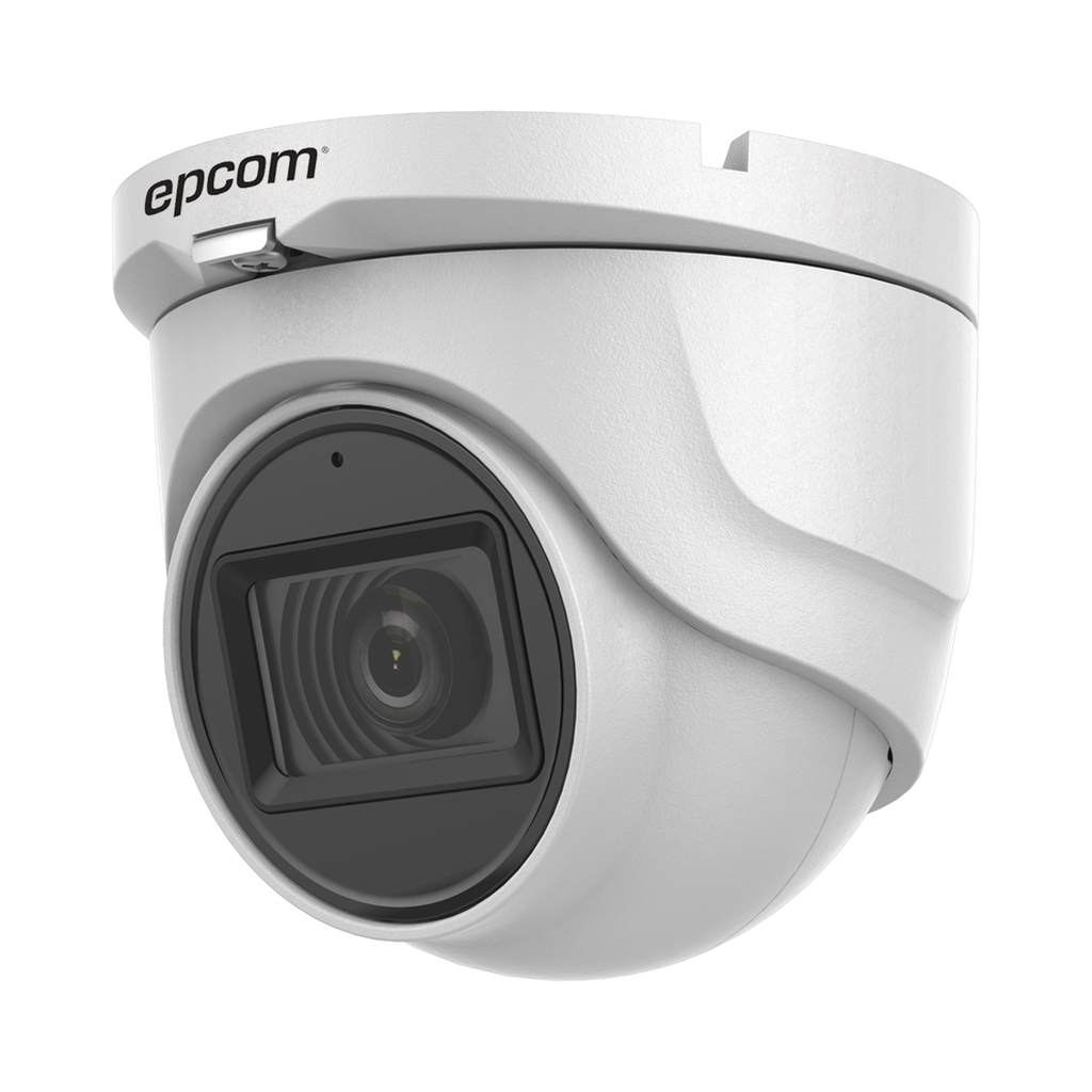 AUDIO POR COAXITRON / Turret TURBOHD 5 Megapixel / Angulo de vision 85.5∞ / Lente 2.8 mm / 30 mts IR EXIR / Exterior IP67 / 4 Tecnologias / dWDR