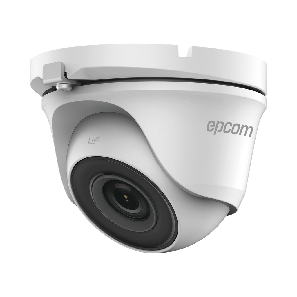 Turret TURBOHD 5 Megapíxel / 85° de Visión / Lente 2.8 mm / Exterior IP66 / IR EXIR 20 mts / TVI-AHD-CVI-CVBS / Metal - EPCOM PROFESSIONAL E50-TURBO-G3