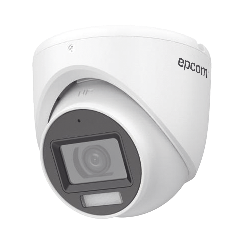 [Dual Light + ColorVu] Turret TURBOHD 2 Megapixel (1080p) / Lente 2.8 mm / 30 mts IR + 20 mts Luz Blanca / Gran Angular 101° / Exterior IP67 / Micrófono Integrado / 4 Tecnologías / Metal - EPCOM PROFESSIONAL E8-TURBO-DLX