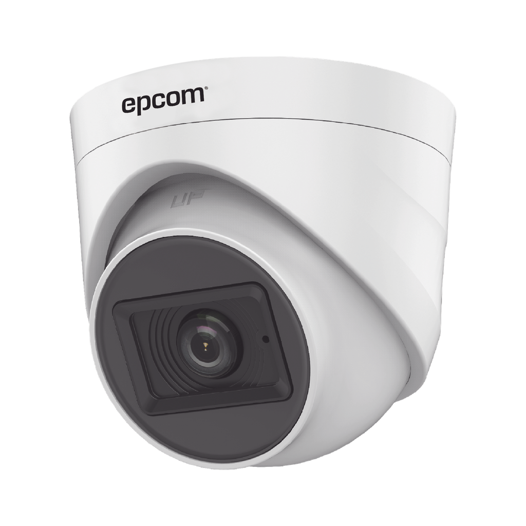 AUDIO POR COAXITRON / Domo TURBOHD 2 Megapixel (1080p) / Gran Angular 106° / Lente 2.8 mm / 20 mts IR EXIR / Interior / 4 Tecnologías / dWDR - EPCOM PROFESSIONAL E8-TURBO-G2P-A