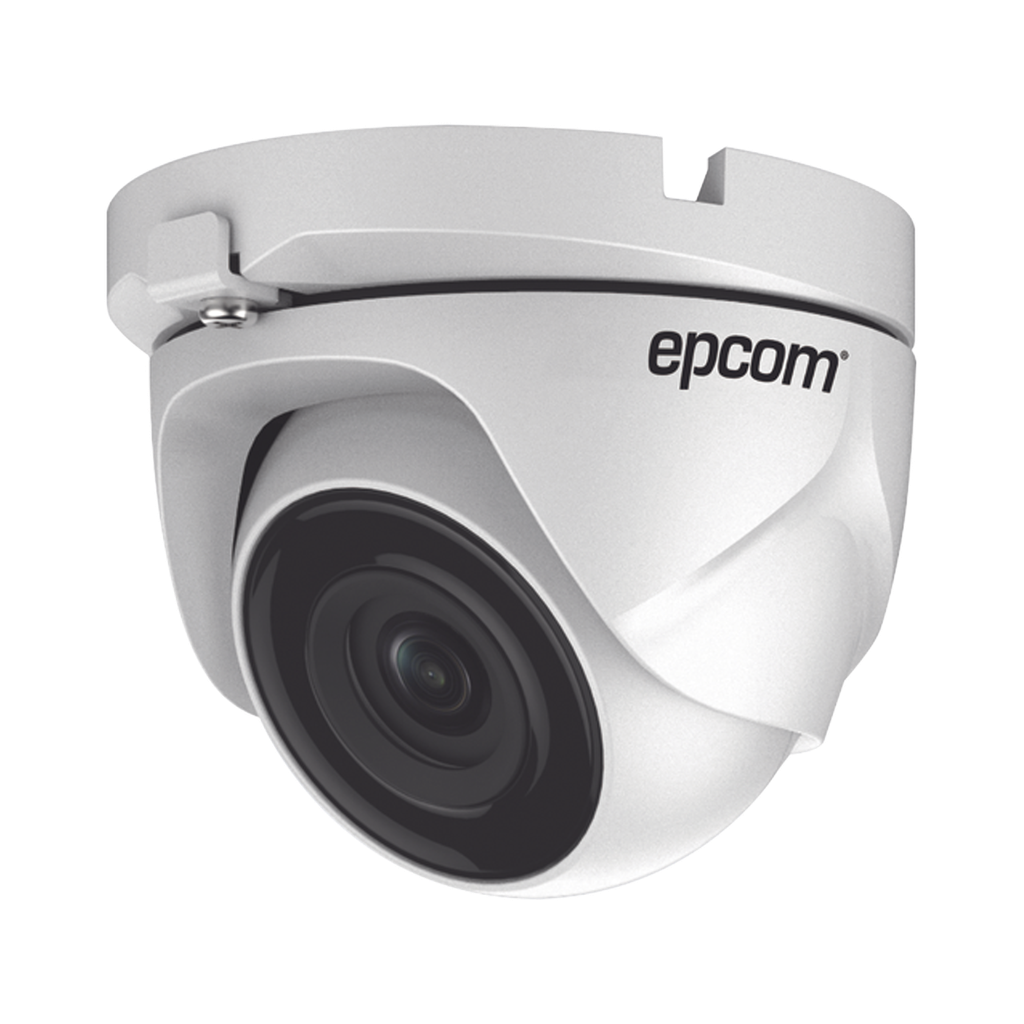 Turret TURBOHD 2 Megapixel (1080p) / METÍLICA / Gran Angular 103° / Lente 2.8 mm / IR EXIR 20 Mts / Exterior IP66 / TVI-AHD-CVI-CVBS / dWDR - EPCOM PROFESSIONAL E8-TURBO-G2W