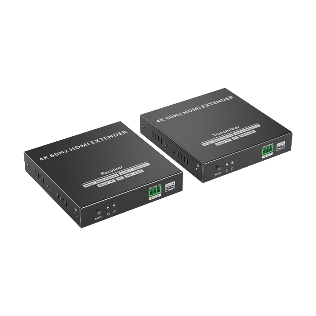 Kit Extensor HDMI para distancias de 120 metros | Soporta resolución 4K @60Hz | Cat 6, 6a y 7 | Salida Loop en el Tx para visualización local | Soporta control remoto del equi - EPCOM TITANIUM TT-582