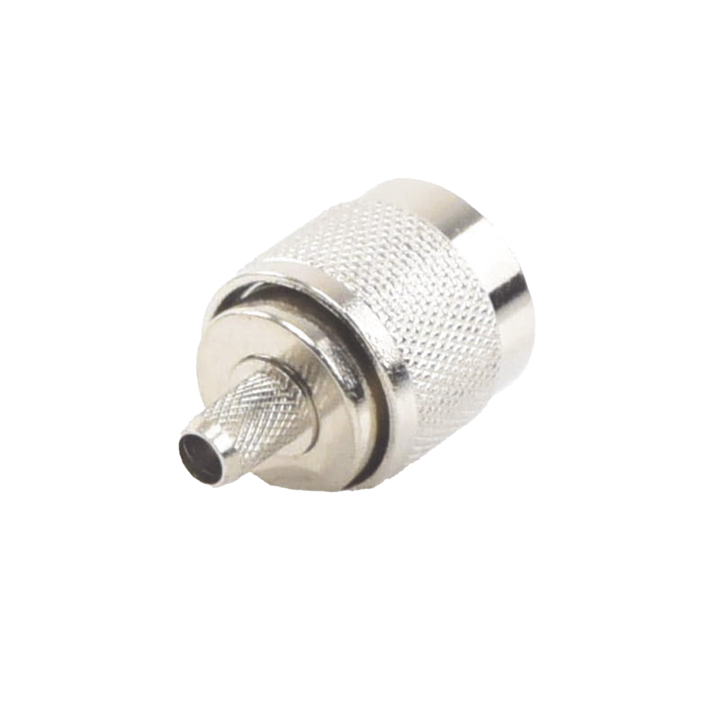 Conector N Macho para 75 Ohm de Anillo Plegable para Cable RG-59, Niquel/Oro/Teflón - EPCOM TITANIUM TT-CON-532