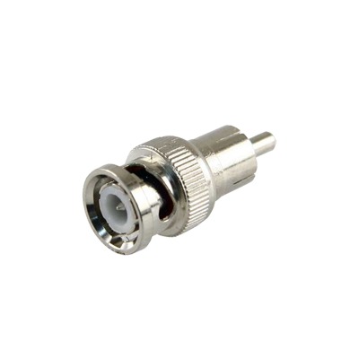 Adaptador en Línea para 75 Ohm, de Conector BNC Macho a RCA Macho en Aplicaciones de Audio-Video para Cámaras, Monitores y DVR's. - EPCOM TITANIUM TT-RG-01