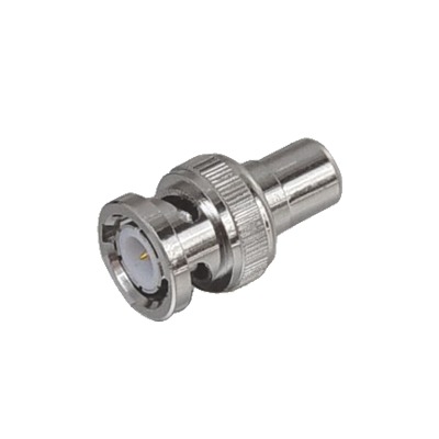 Adaptador en Linea para 75 Ohm, de Conector BNC Macho a RCA Hembra en Aplicaciones de Audio-Video para C·maras, Monitores y DVR's.