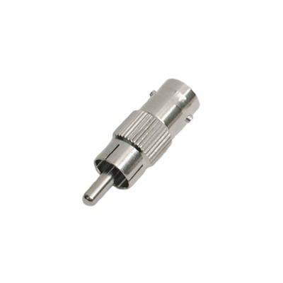 Adaptador en Linea para 75 Ohm, de Conector BNC Hembra a RCA Macho en Aplicaciones de Audio-Video para C·maras, Monitores y DVR's.