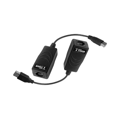 Kit extensor USB por cable UTP Cat 5 / 5e / 6 para Distancias de Hasta 50 Metros / Versión 2.0 - EPCOM TITANIUM TT-USB-100