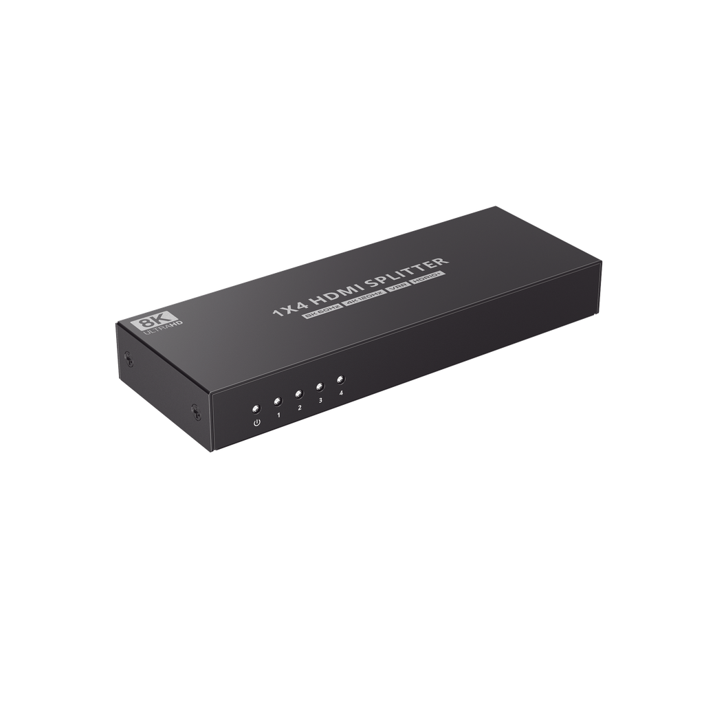 Splitter HDMI 1X4 | Velocidad de trasmisión 48 Gbps| Resolución 8K | Salida de audio| HDCP 2.3 - EPCOM TITANIUM TT314-8K