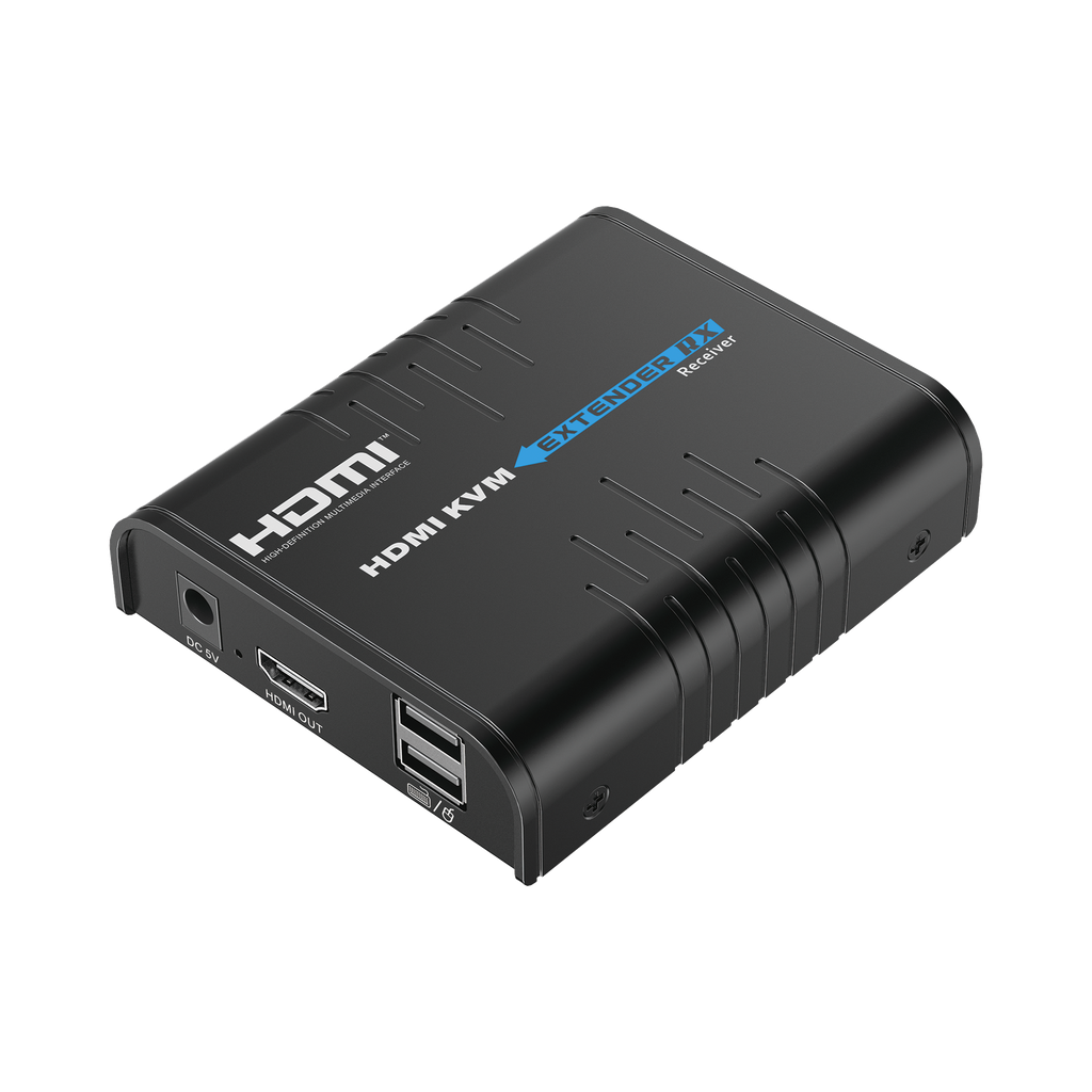 Receptor Compatible para Kits TT373KVM4.0 | Resolución 1080P @ 60 Hz | Soporta STP y UTP CAT6 | Control IR | Compatible con Switch Gigabit para control KVM múltiple. - EPCOM TITANIUM TT373KVM4.0RX