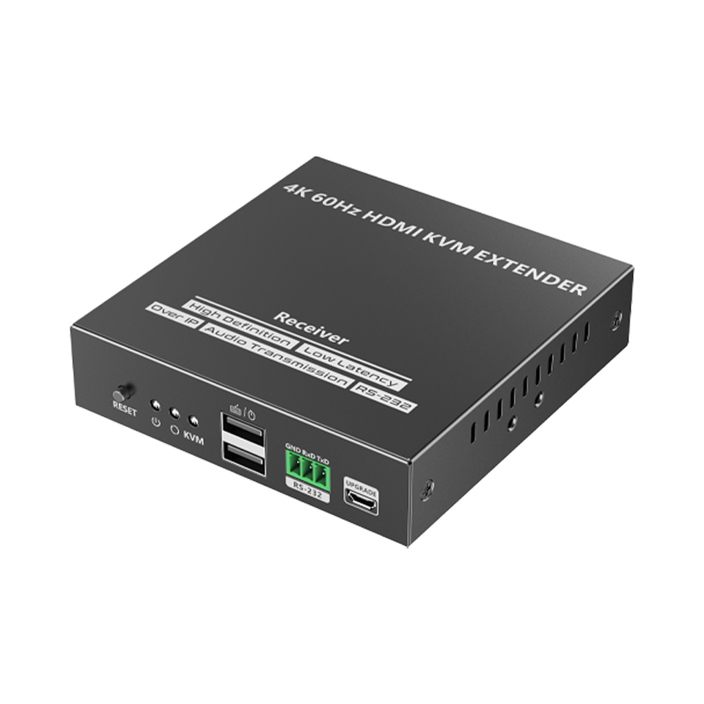 Receptor Compatible para Kit TT582-KVM |4K @60Hz | Cat 6, 6a y 7 | hasta 150 metros | Transmite el Video y Controla tu DVR vía USB a distancia - EPCOM TITANIUM TT582KVM-RX