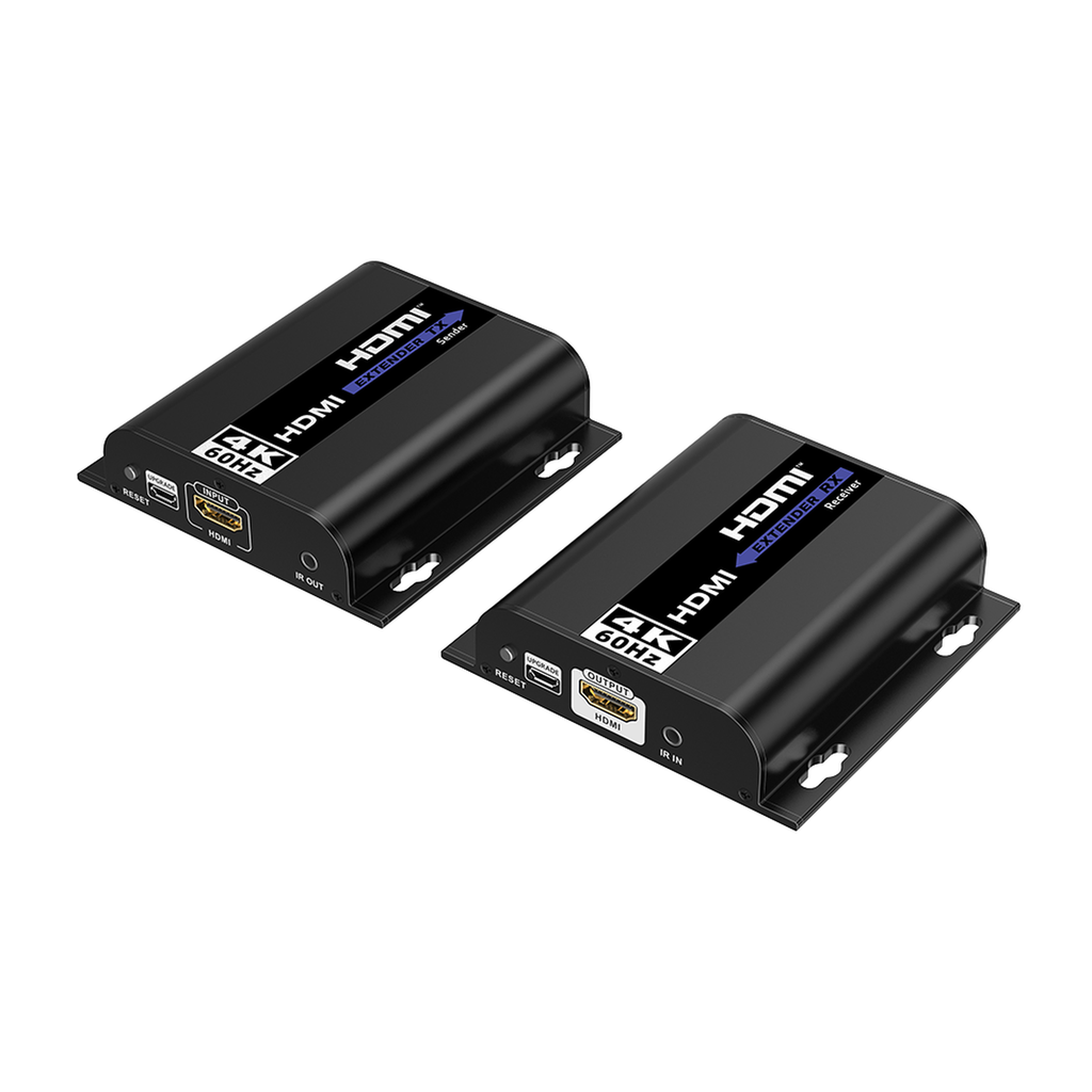 Kit extensor para distancias de hasta 200 metros | Resolución 4K @60Hz | Cat 6 | Conexión uno a uno y uno a muchos hasta 120 mts | Compatible con Switch gigabit | Control IR - EPCOM TITANIUM TT6834K