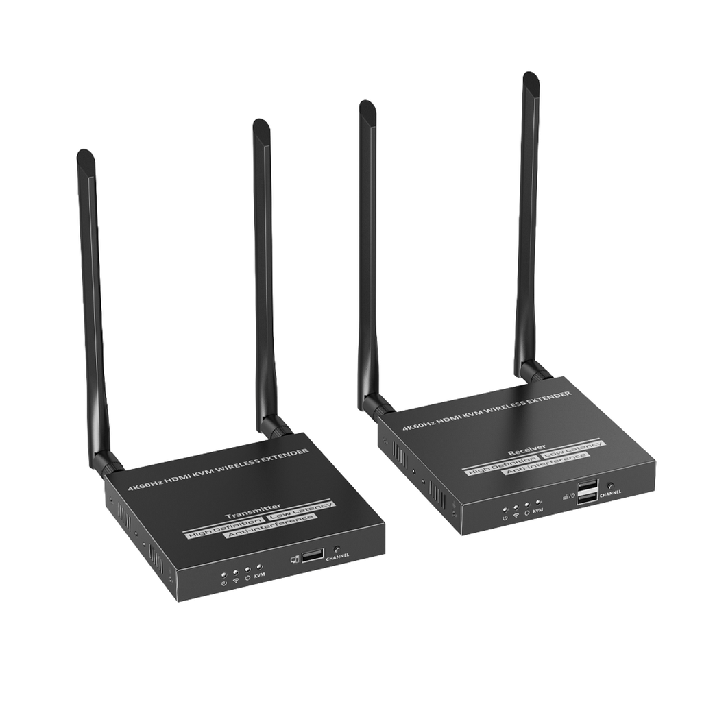 Kit Extensor Inalambrico | 4K@60Hz | Transmision hasta 50m | Transferencia IR | Emparejamiento SSID