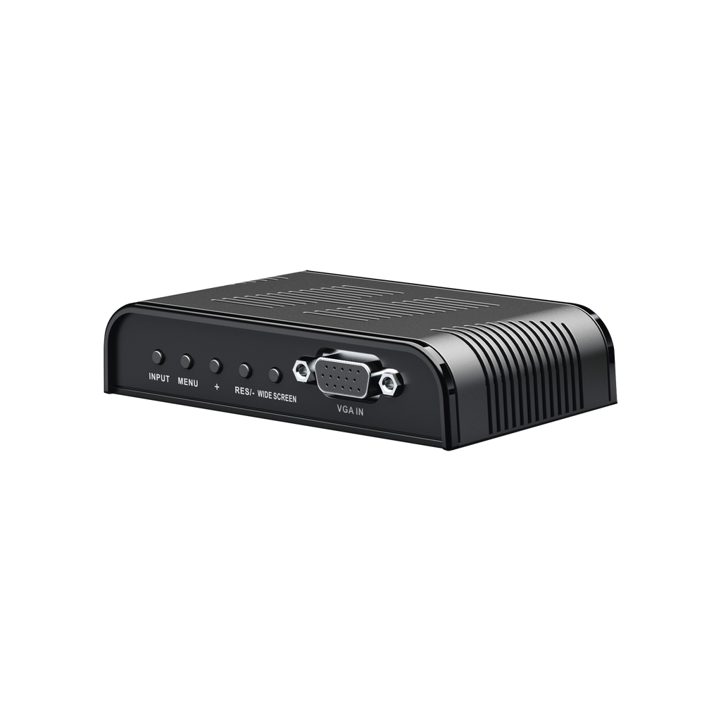 Convertidor de S-VIDEO, BNC (CVBS), VGA a VGA / Resolución 1080P @60Hz / Soporta ajuste de Brillo, contraste, saturación de color / Alimentacion incluida. - EPCOM TITANIUM TT7505