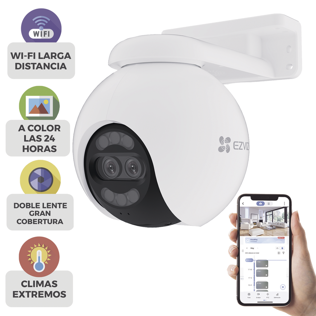 [CS-H80X] Cámara PT EZVIZ CS-H80X – Panorámica 360°