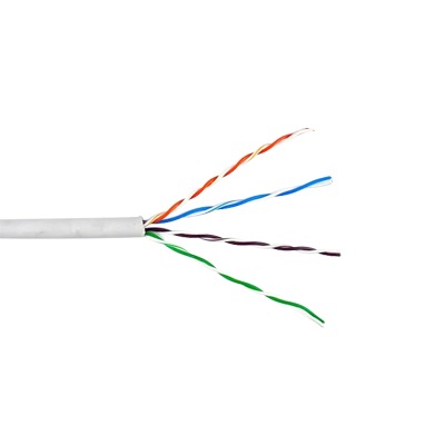 Bobina de Cable de 305 Metros (1000 Pies) UTP Cat6 Riser / Color Blanco / UL, CMR, Probado a 350 Mhz / Para Aplicaciones de CCTV, Redes de Datos, IP Megapixel, Control RS485 - GENESIS 6360-1101-1000