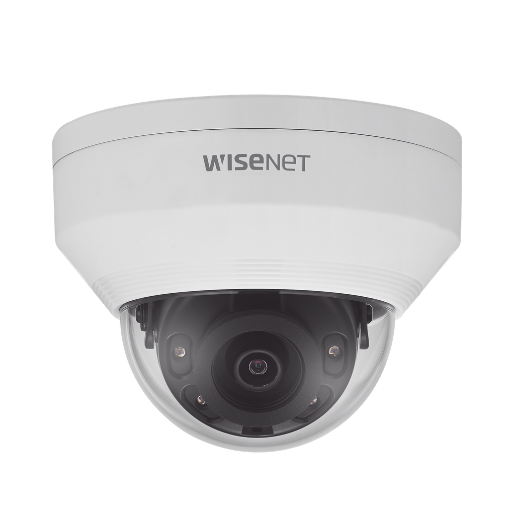 Cámara IP Tipo Domo Antivandálico 2 Megapíxel / Lente 2.8mm / IR 30M / WDR 120db / IP66 / IK10 / H.265 & WiseStream - HANWHA VISION ANV-L6012R