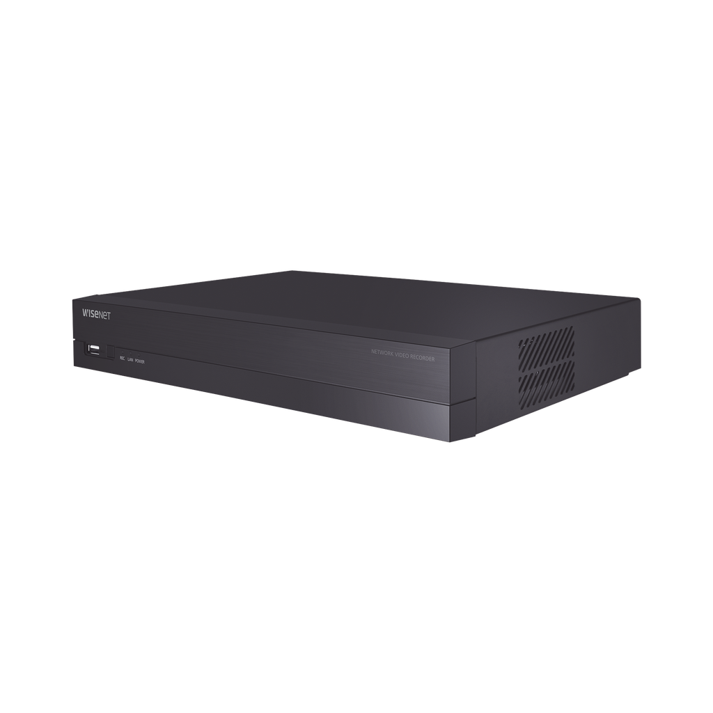 NVR 4 canales grabacion hasta 8MP / H.265, H.264 / P2P Wisenet / 4 puertos PoE Plug and play / soporta 1 disco duro (no incluido). - HANWHA VISION ARN-410S
