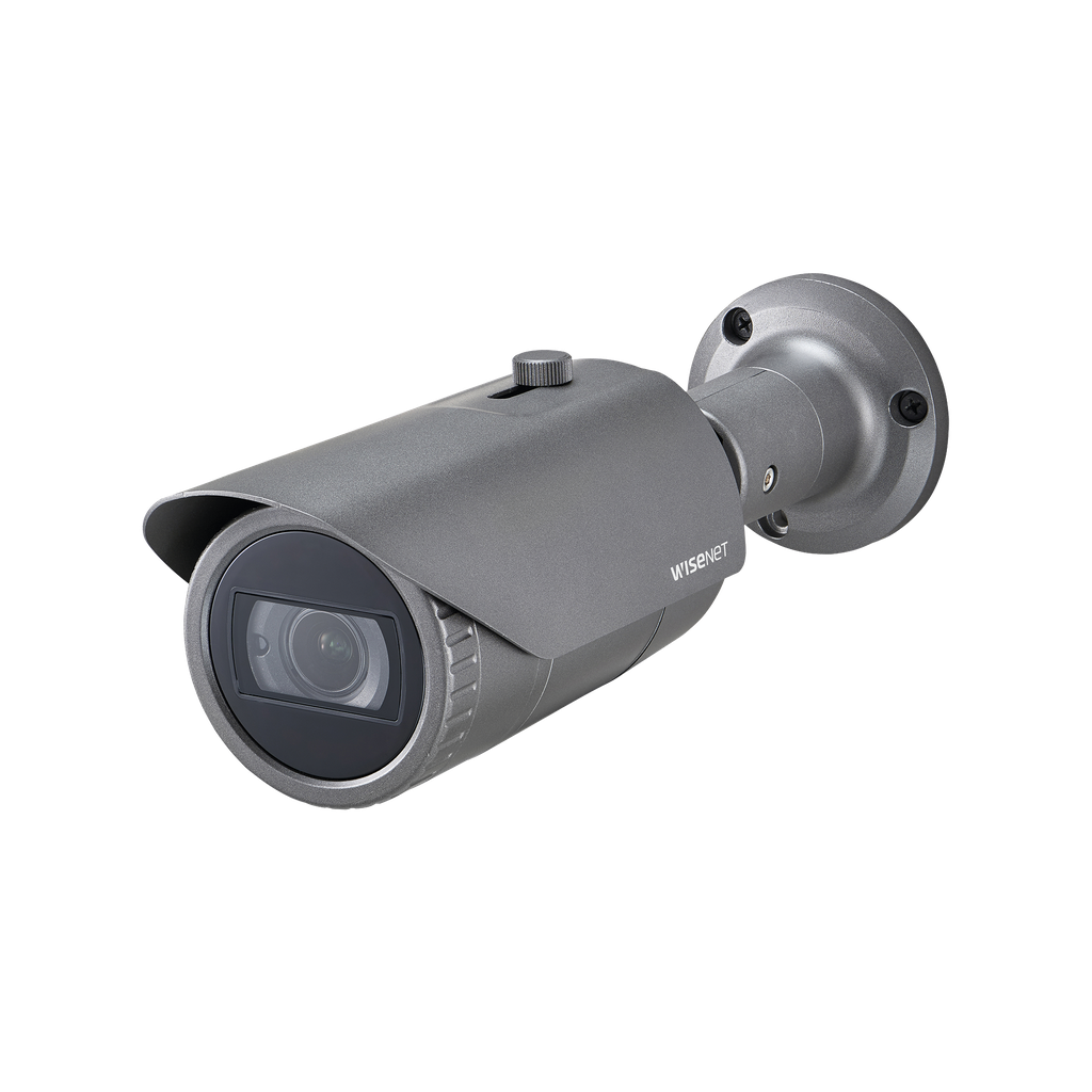 Cámara IP Tipo Bala Antivandálica 2 Megapíxel / Lente Varifocal 3.2 - 10mm / IR 30M / WDR 120db / IP66 / H.265 & WiseStream - HANWHA VISION QNO-6082R