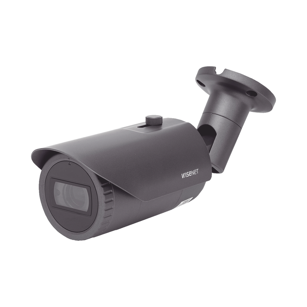 Cámara IP Tipo Bala Antivandálica 5 Megapíxel / Lente Varifocal 3.2 - 10mm / IR 30M / WDR 120db / IP66 / H.265 & WiseStream - HANWHA VISION QNO-8080R