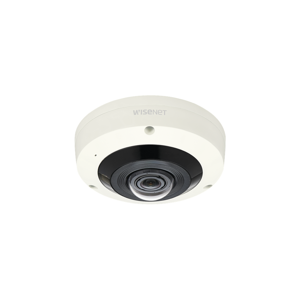 Fisheye 6 Megapixel / WDR 120dB / IR 15m / PTZ Digital 8X / Video Analíticos Avanzados / Proteccion para exterior IP66 / IK10 / Entrada y Salida de Audio y Alarma - HANWHA VISION XNF-8010RV