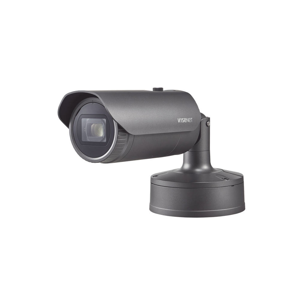 Camara IP tipo Bala de 2MP con Funcion de identificacion de placas LPR / Lente Motorizado 5.2 - 62.4mm / WDR 150dB  / Diseñado para aplicaciones de baja velocidad 0 a 90 Km/h