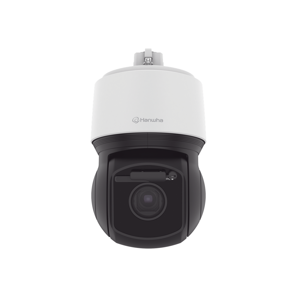 Cámara PTZ IP antivandálica 4K / 30x Zoom Í“ptico / IR 200m / Exterior IP66 / NEMA4X / Auto tracking / H.265 & WiseStream / Wiper incluido - Hanwha Techwin Wisenet XNP-C9303RW