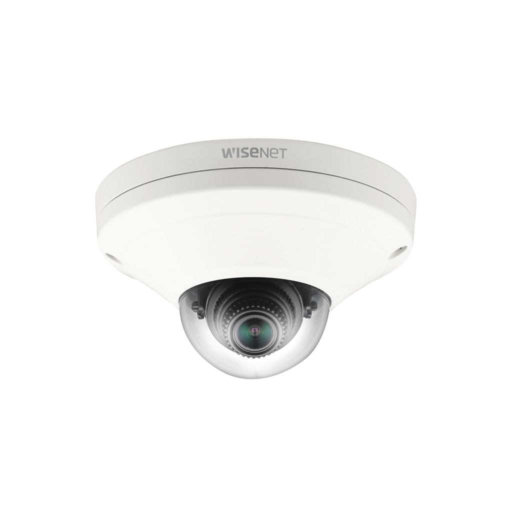 Cámara IP Mini Domo Exterior Antivandálico 2MP / Lente 2.8mm / WDR 150db / H.265 & WiseStream / Conteo de Personas / Video Analíticos Avanzados - HANWHA VISION XNV-6011